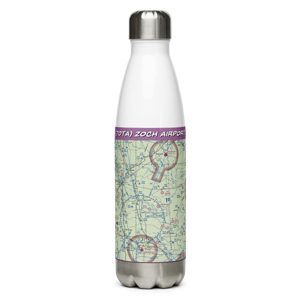 Zoch Airport (70TA) VFR Sectional Water Bottle 