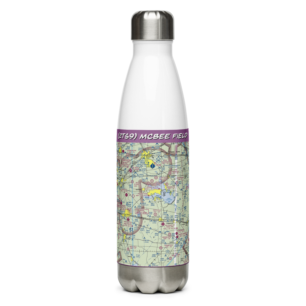 McBee Field (2TS9) VFR Sectional Water Bottle 