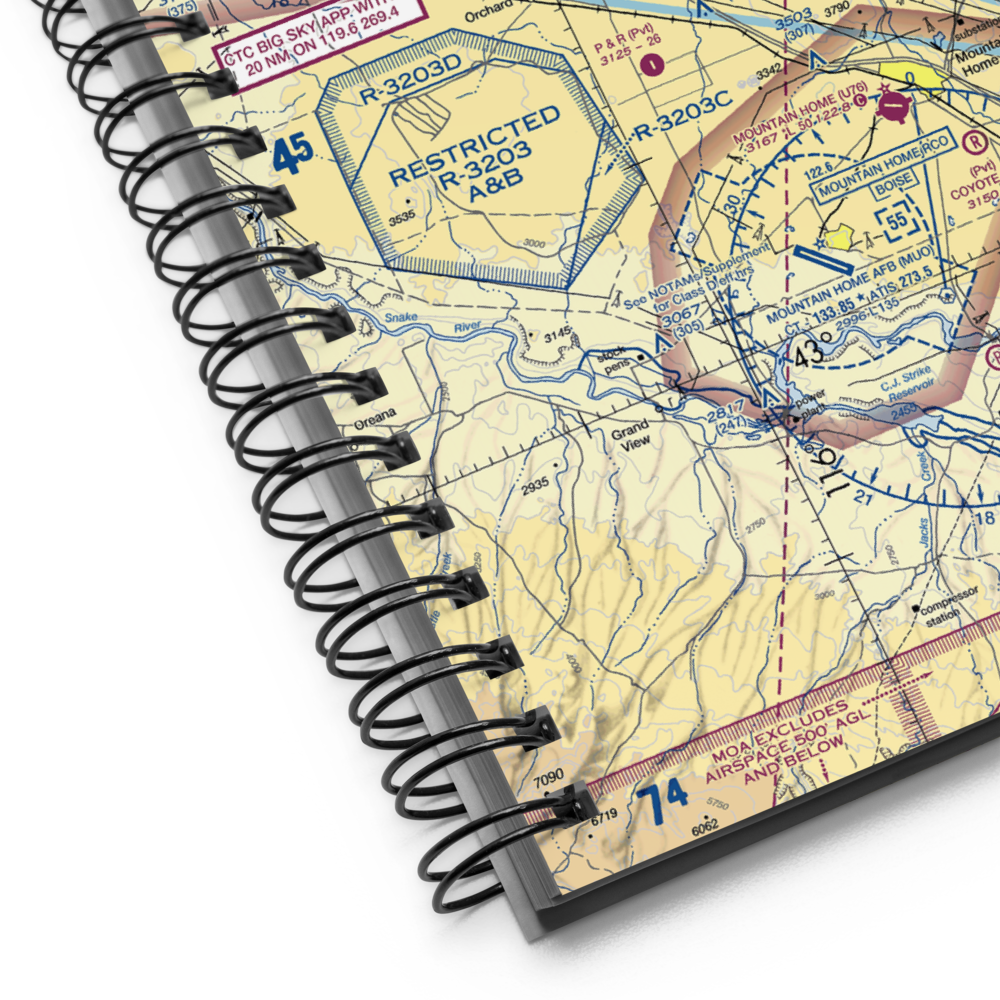 Red Baron Airpark (1ID4) VFR Sectional Notebook 