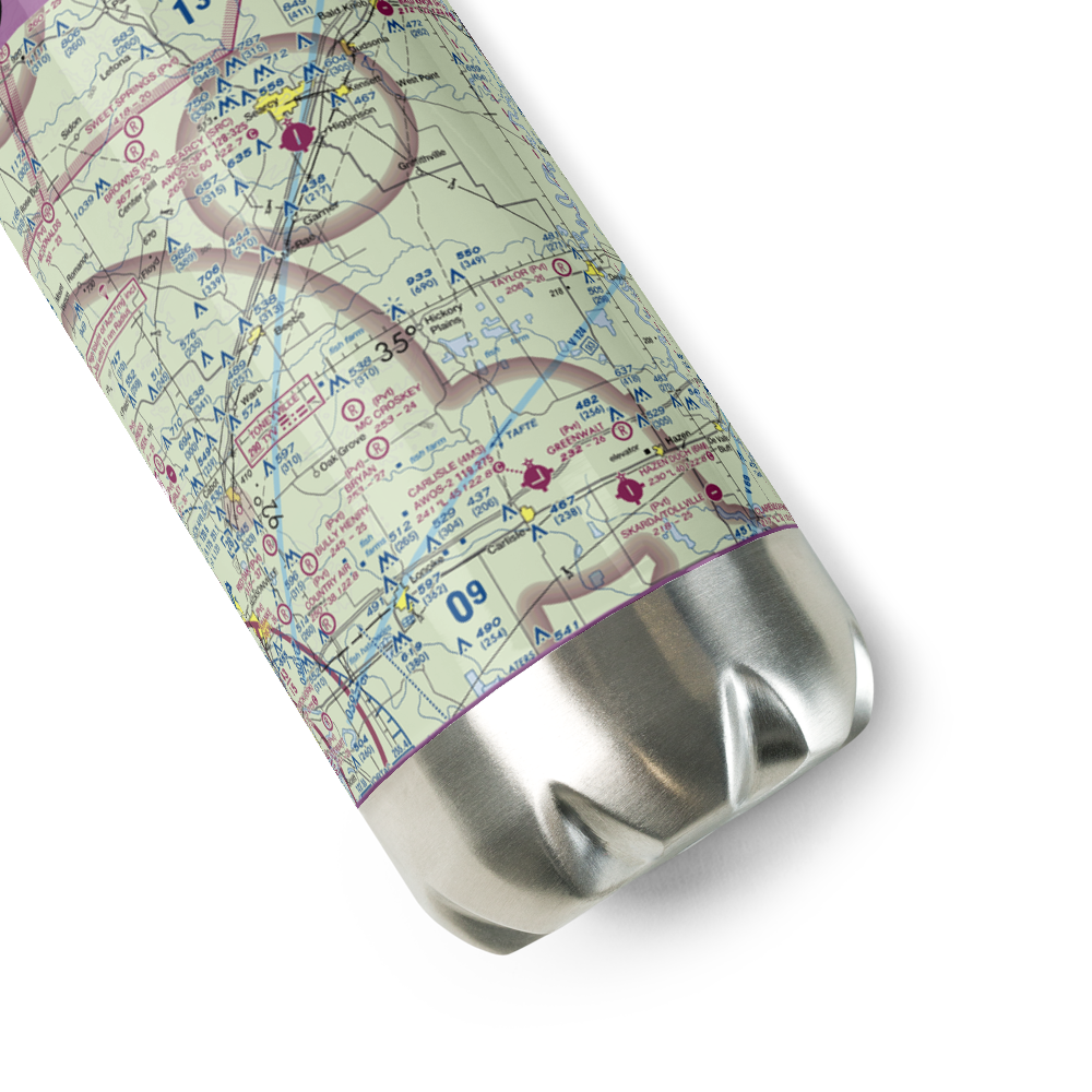Schroeder's field (US-0466) VFR Sectional Water Bottle 