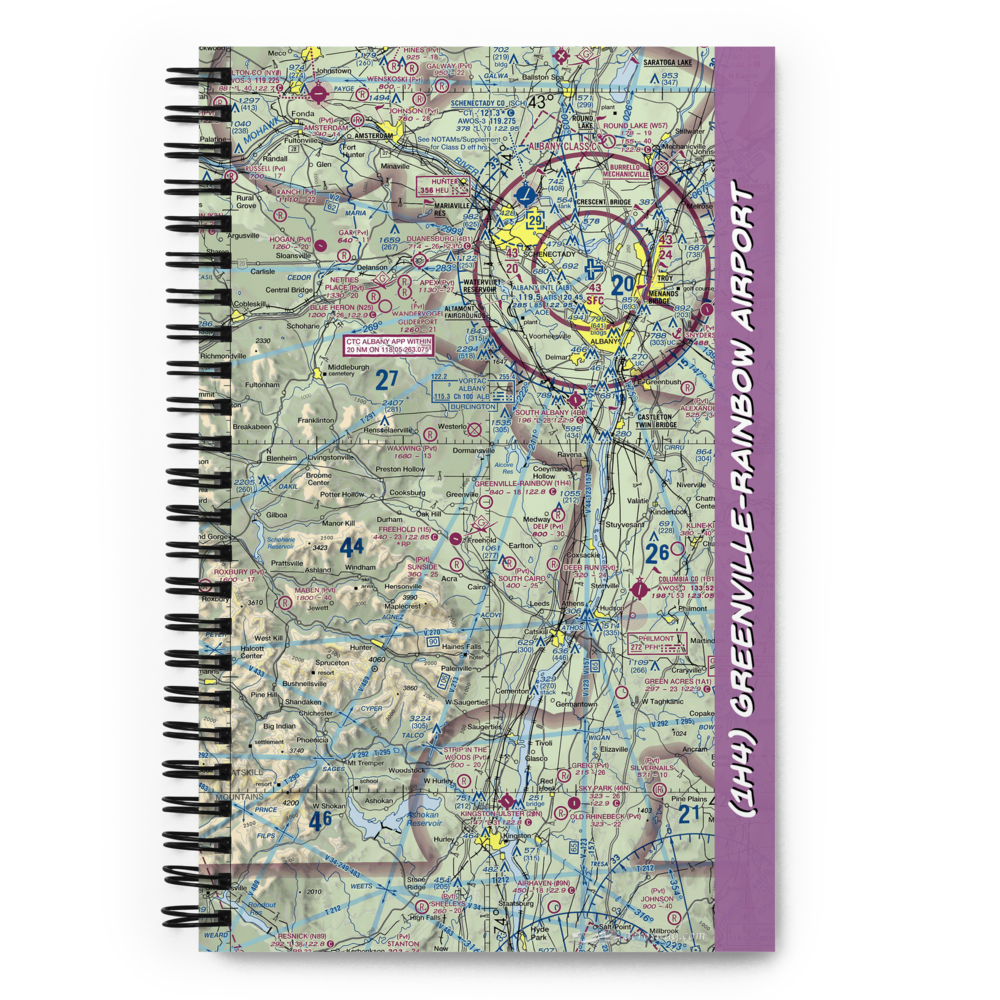 Greenville-Rainbow Airport (1H4) VFR Sectional Notebook 
