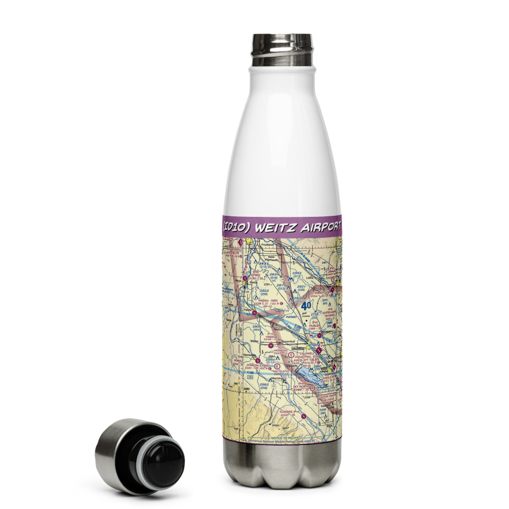 Weitz Airport (ID10) VFR Sectional Water Bottle 