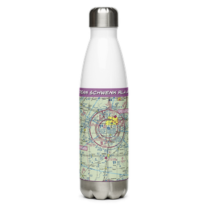 Dean Schwenk RLA Airport (89IL) VFR Sectional Water Bottle