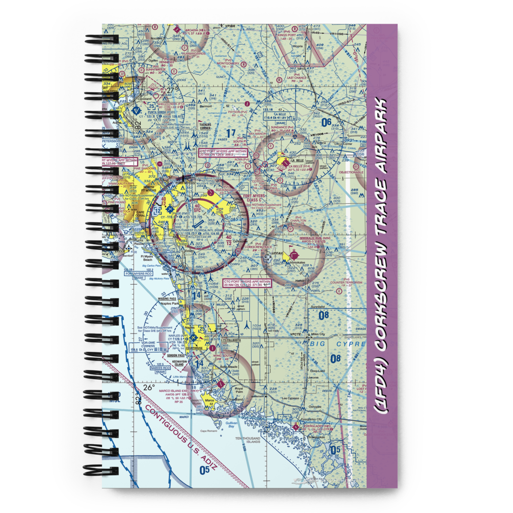 Corkscrew Trace Airpark (1FD4) VFR Sectional Notebook 