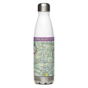 Corn Alley 2 Airport (74IL) VFR Sectional Water Bottle