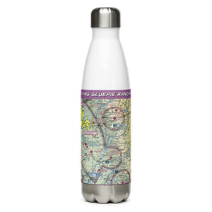Flying Gluepie Ranch Airport (74CA) VFR Sectional Water Bottle
