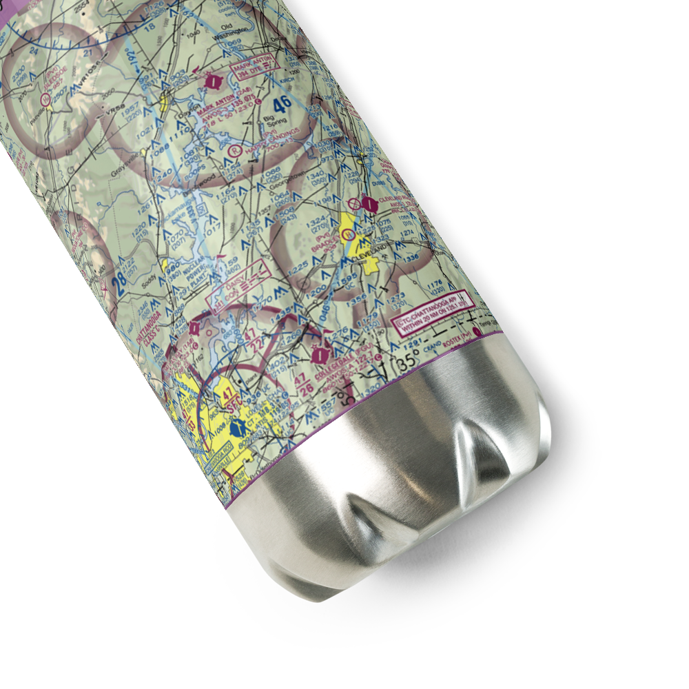 Happy Landings Airport (4TN1) VFR Sectional Water Bottle 