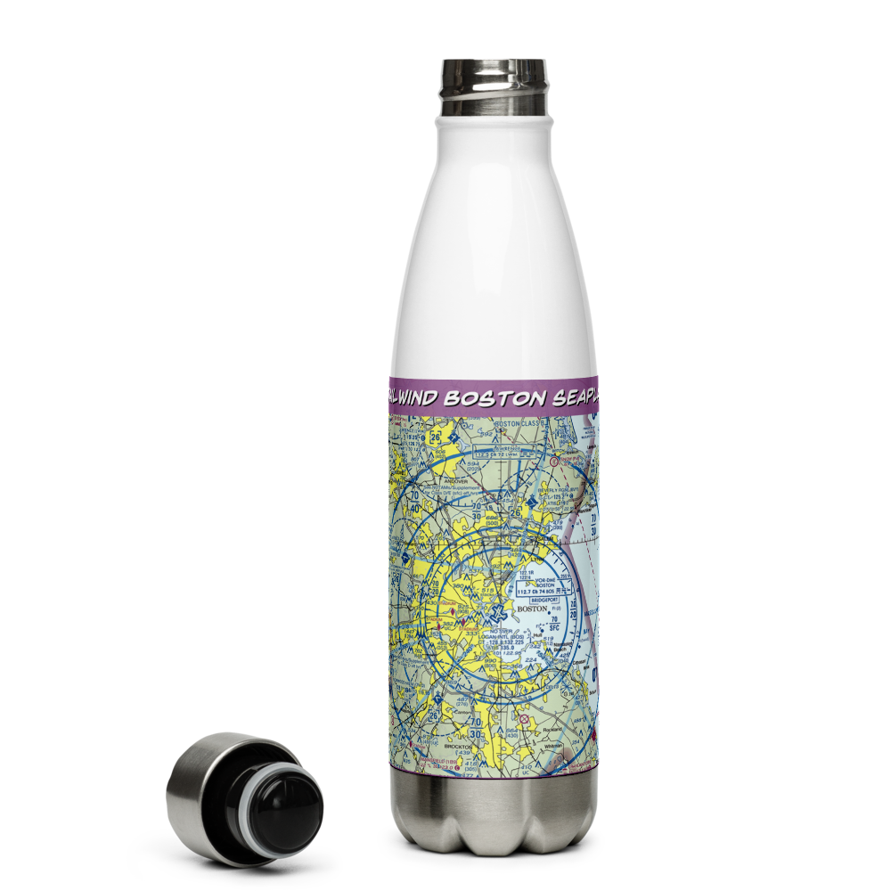 Tailwind Boston Seaplane Base (MA17) VFR Sectional Water Bottle 
