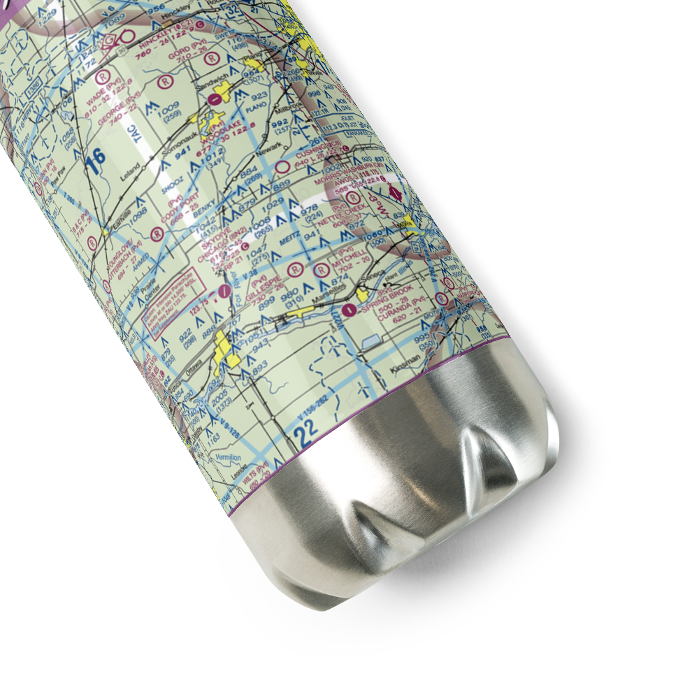 Friends Field (7IL9) VFR Sectional Water Bottle 