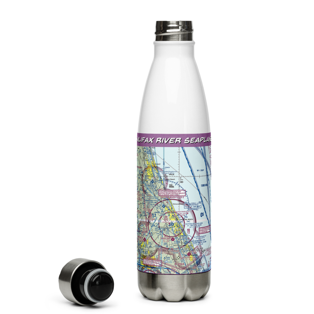 Halifax River Seaplane Base (F15) VFR Sectional Water Bottle 
