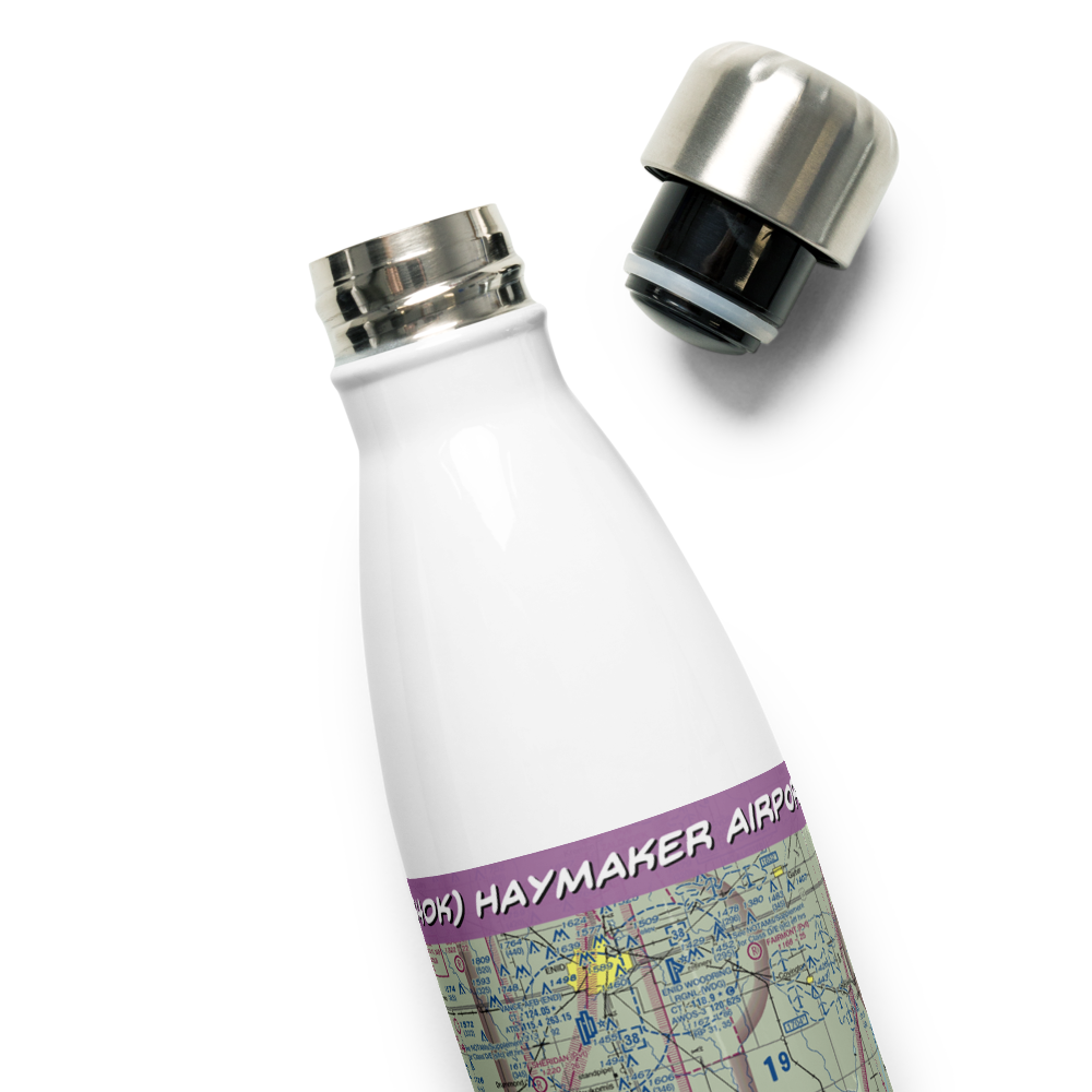 Haymaker Airport (34OK) VFR Sectional Water Bottle 