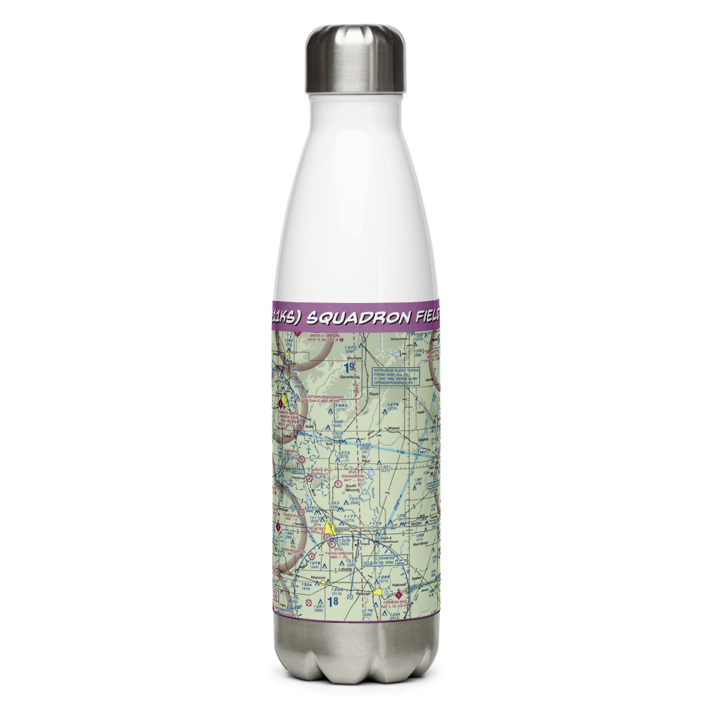 Squadron Field (11KS) VFR Sectional Water Bottle 