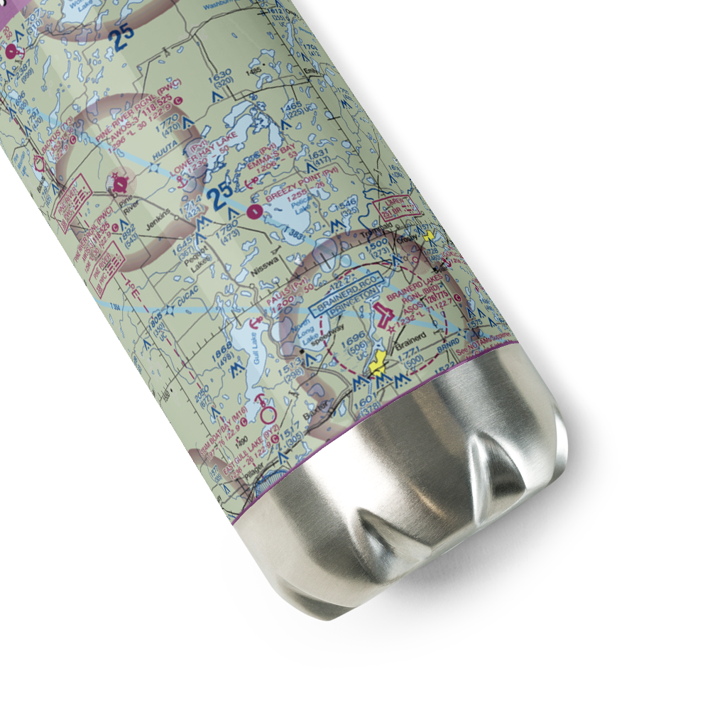 Emma's Bay Seaplane Base (2MN5) VFR Sectional Water Bottle 