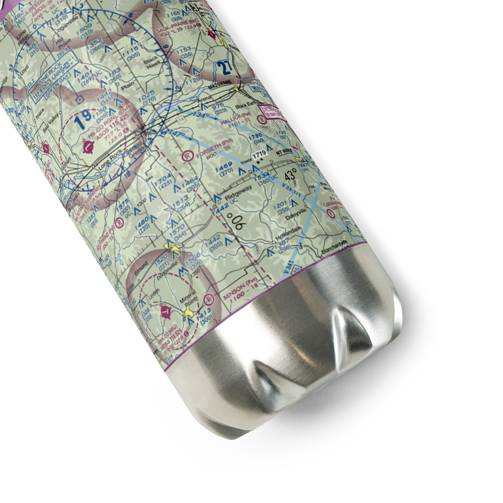 Forseth Field (WI61) VFR Sectional Water Bottle 