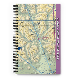 Crevice Creek Airport (1AK1) VFR Sectional Notebook
