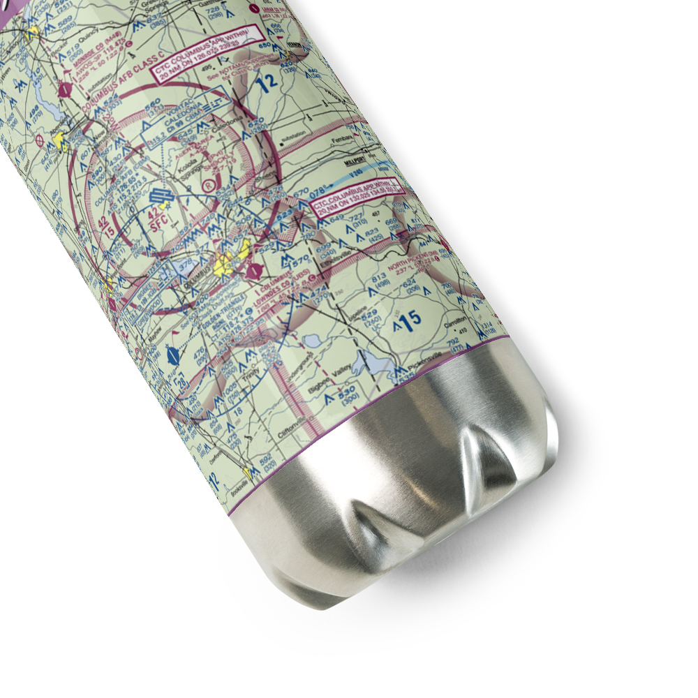 Shockly Field (2MS3) VFR Sectional Water Bottle 