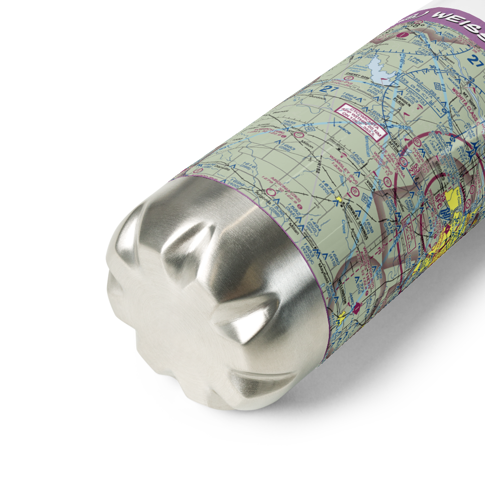 Weiss Acres Airport (24KS) VFR Sectional Water Bottle 