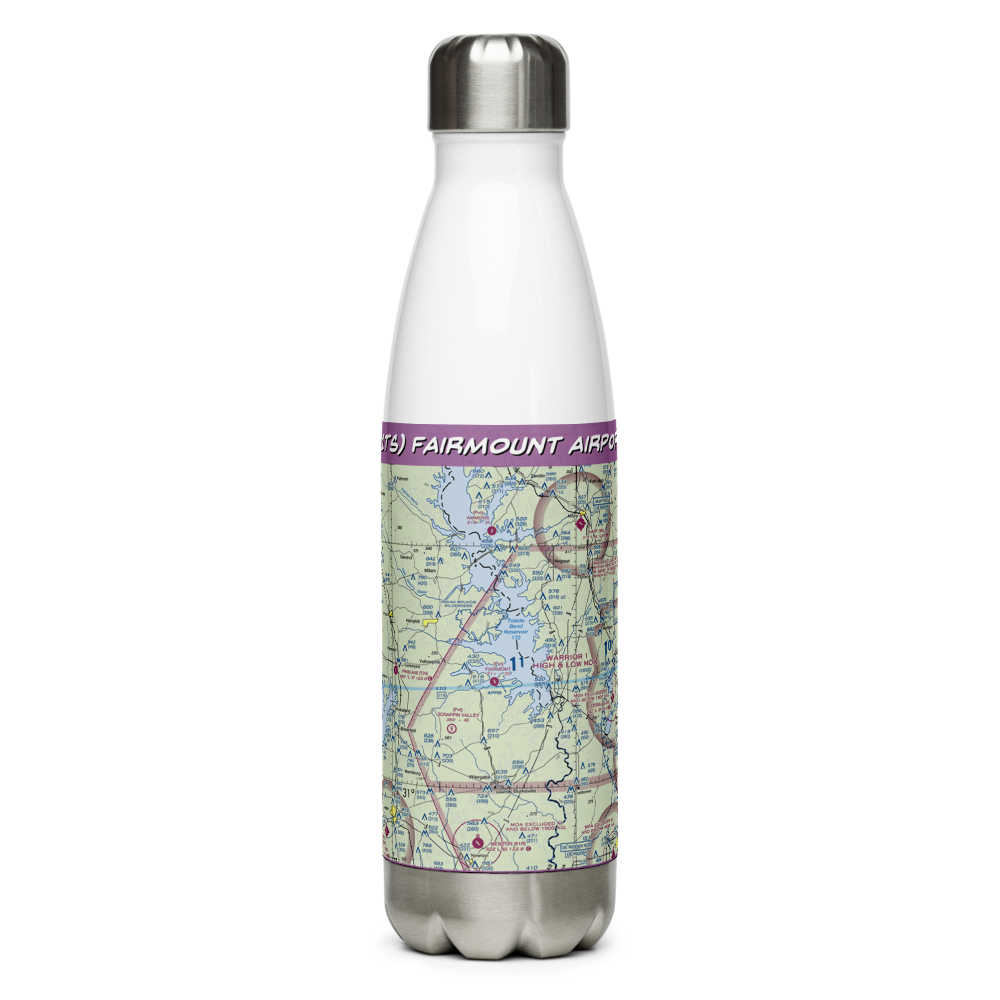 Fairmount Airport (71TS) VFR Sectional Water Bottle 
