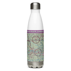 Canadian River Corrientes Airport (OK10) VFR Sectional Water Bottle