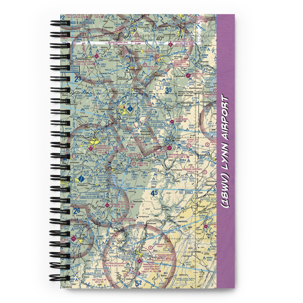 Lynn Airport (18WV) VFR Sectional Notebook 