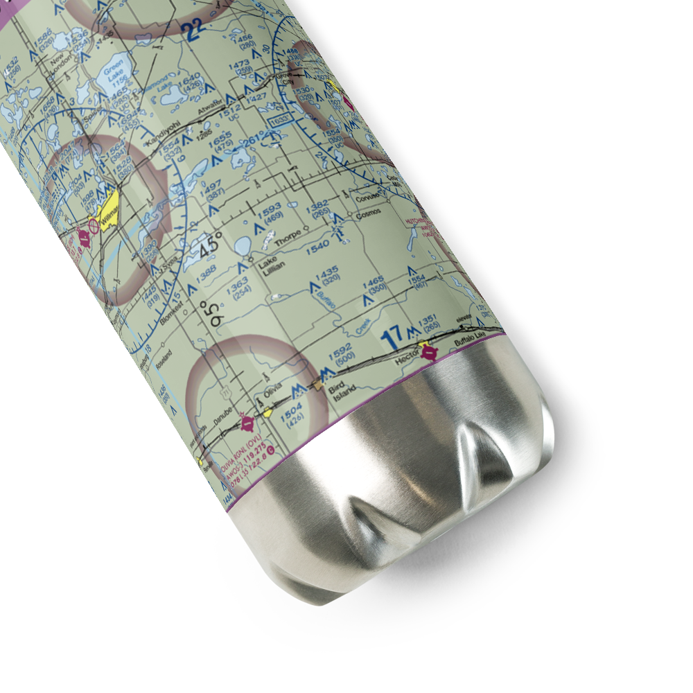 Stanton Hill Aerodrome (68MN) VFR Sectional Water Bottle 