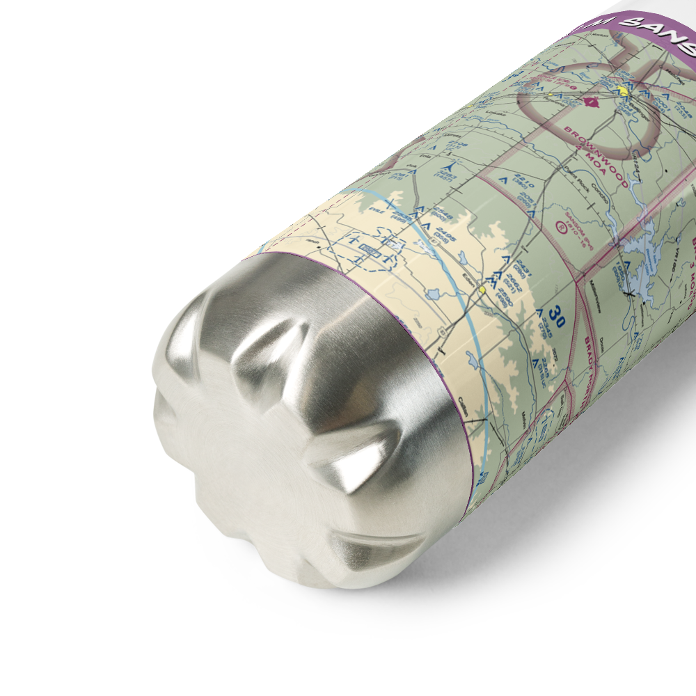 M Sansom Ranch Airport (06TS) VFR Sectional Water Bottle 
