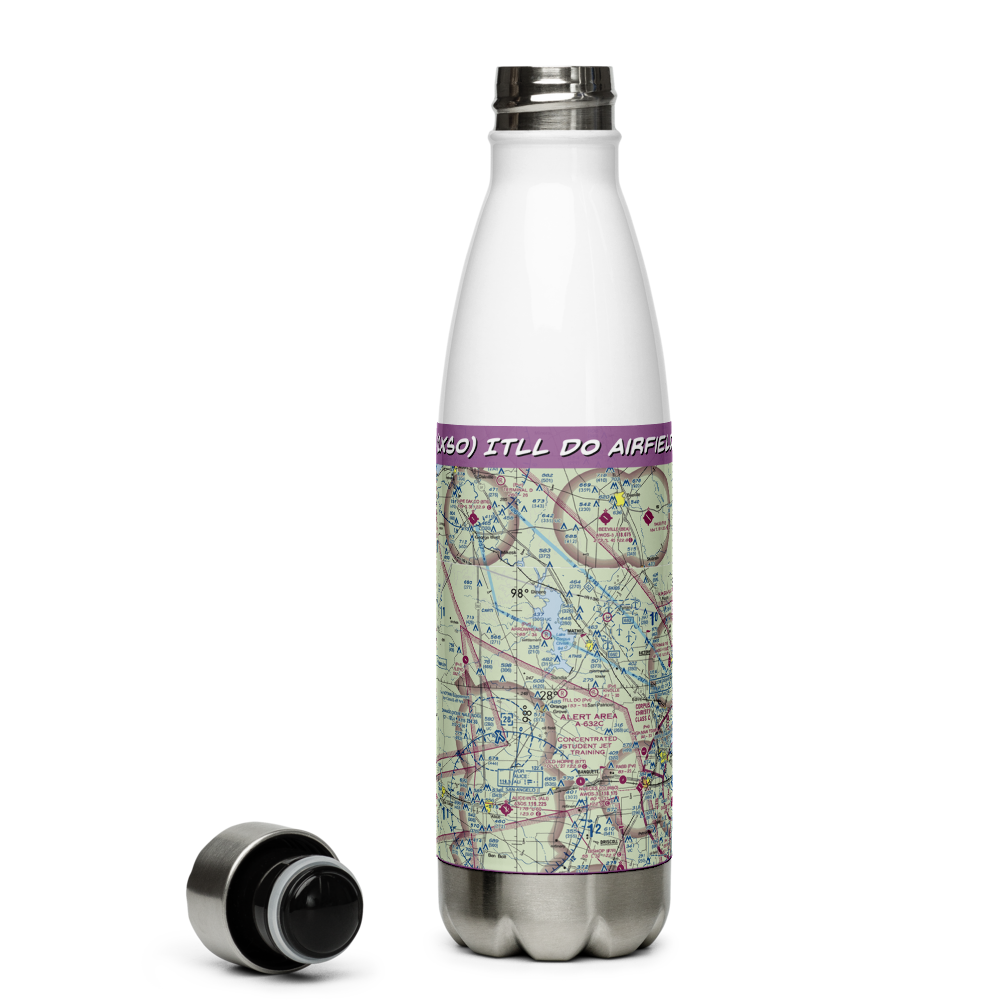 Itll Do Airfield (1XS0) VFR Sectional Water Bottle 