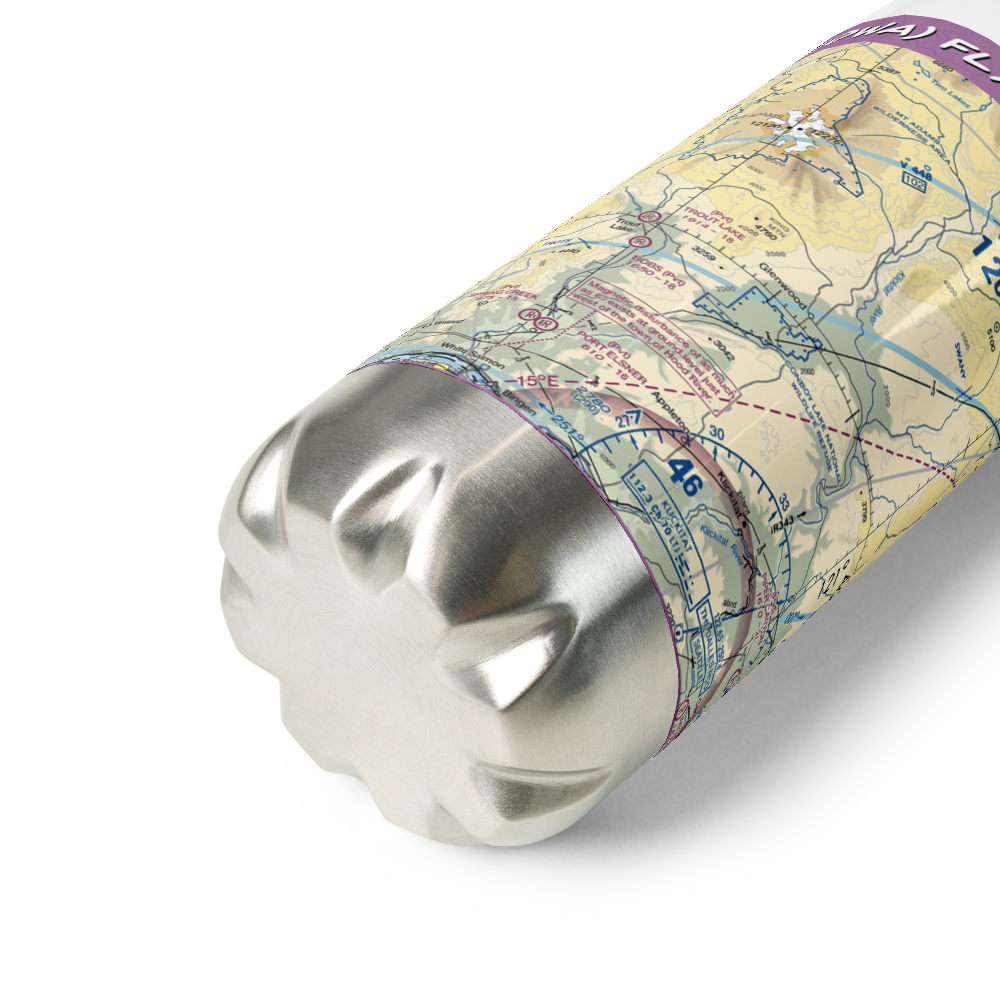 Flying L Airport (10WA) VFR Sectional Water Bottle 