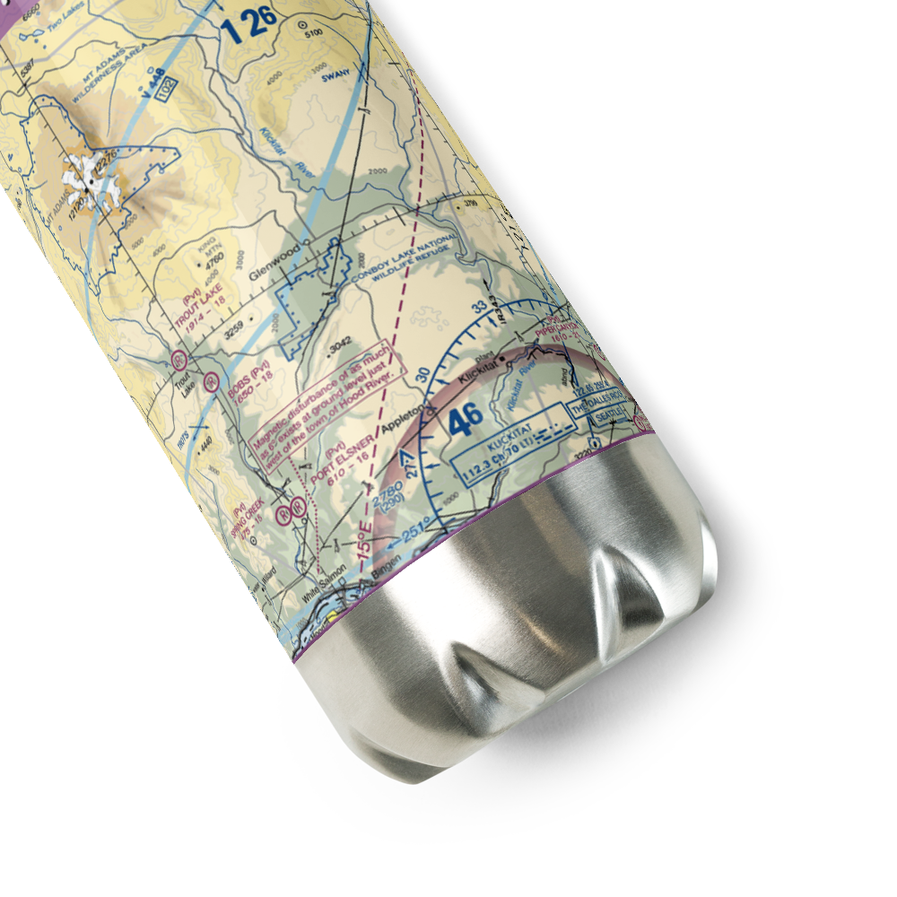Flying L Airport (10WA) VFR Sectional Water Bottle 