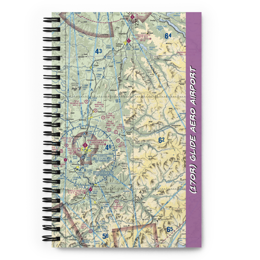 Glide Aero Airport (17OR) VFR Sectional Notebook 