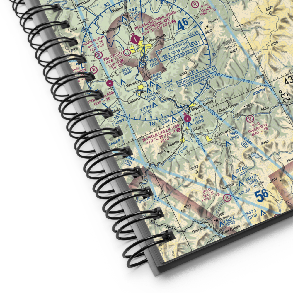 Glide Aero Airport (17OR) VFR Sectional Notebook 