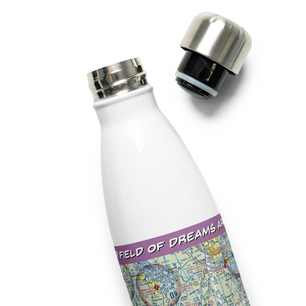 Field of Dreams Airport (FD59) VFR Sectional Water Bottle 