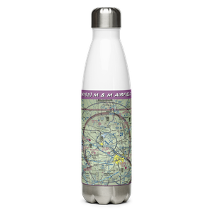 M & M Airfield (NY53) VFR Sectional Water Bottle