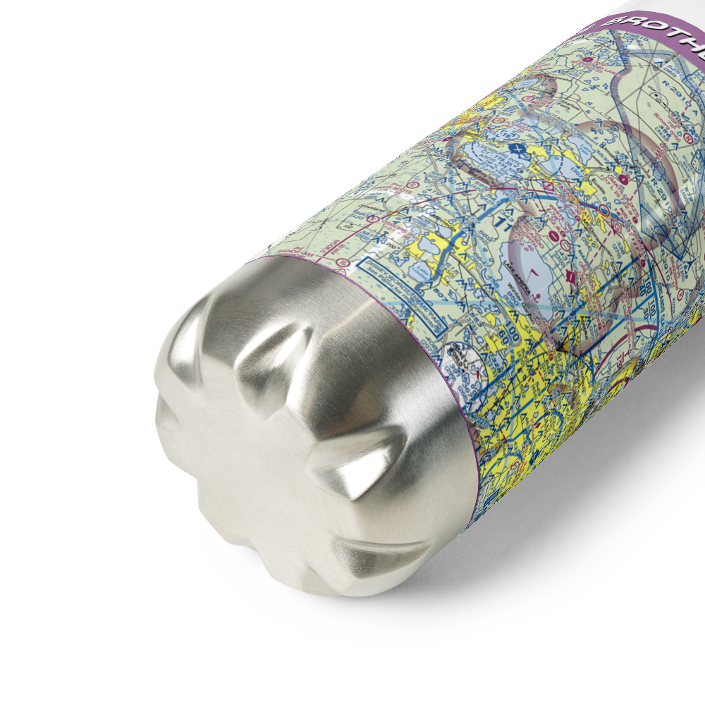 Jones Brothers East Seaplane Base (FD68) VFR Sectional Water Bottle 