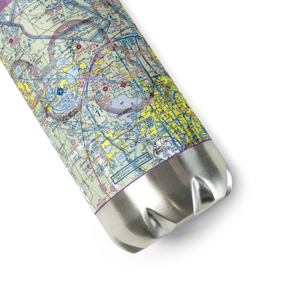 Jones Brothers East Seaplane Base (FD68) VFR Sectional Water Bottle 