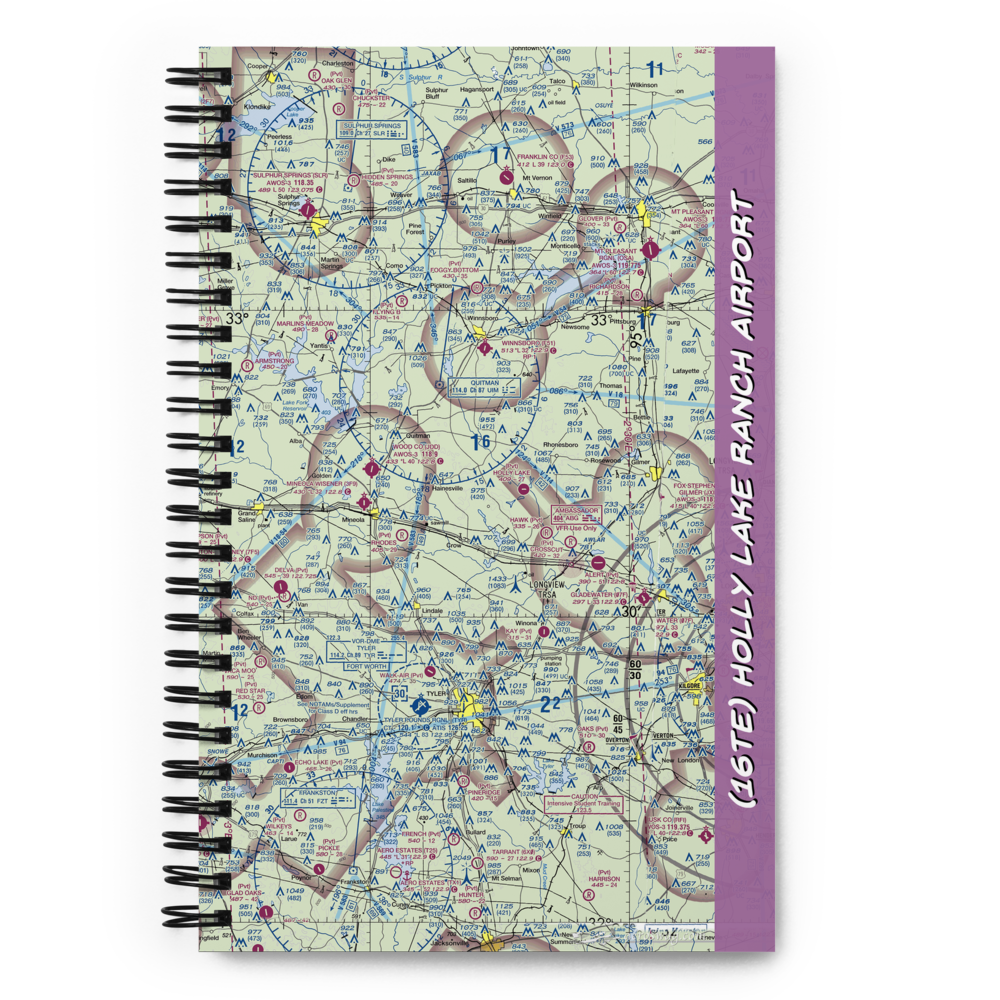 Holly Lake Ranch Airport (16TE) VFR Sectional Notebook 