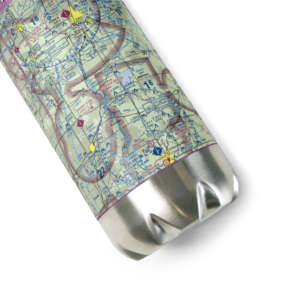 Red Rock South Airport (OL12) VFR Sectional Water Bottle 