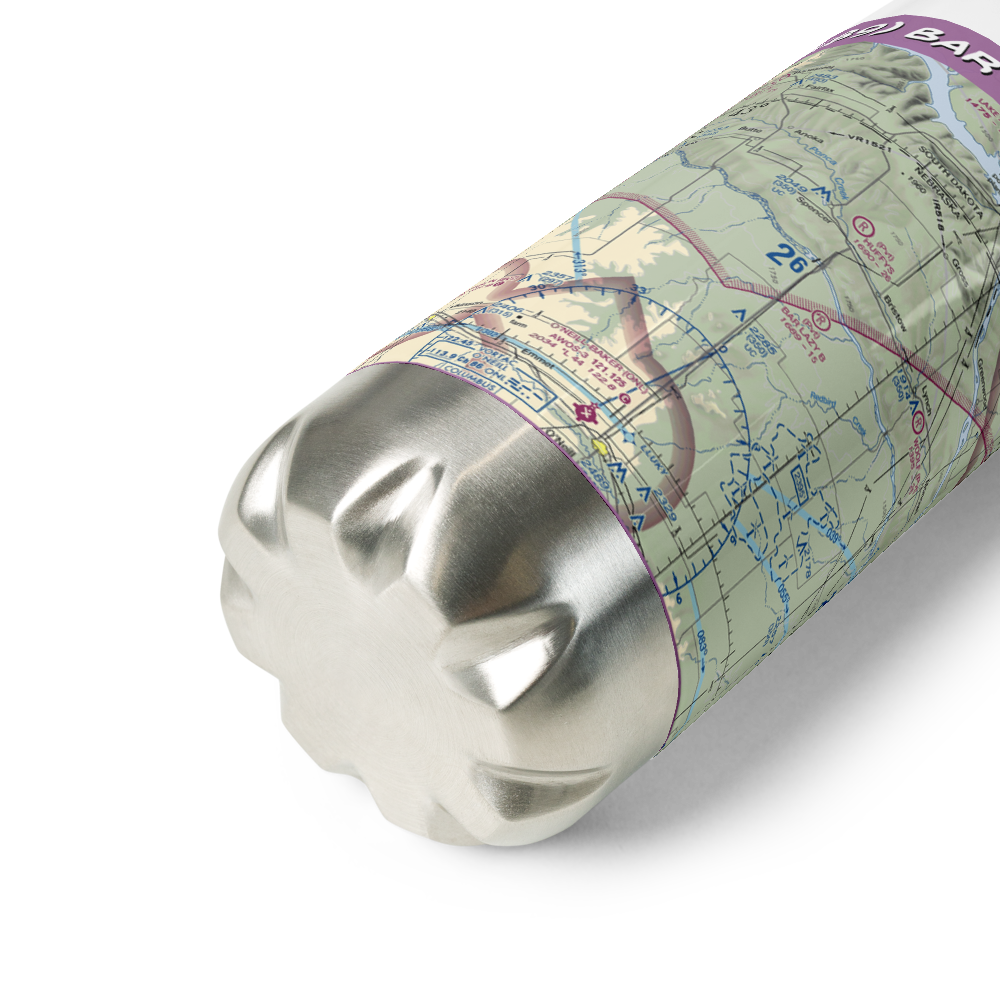 Bar Lazy B Airport (NE89) VFR Sectional Water Bottle 