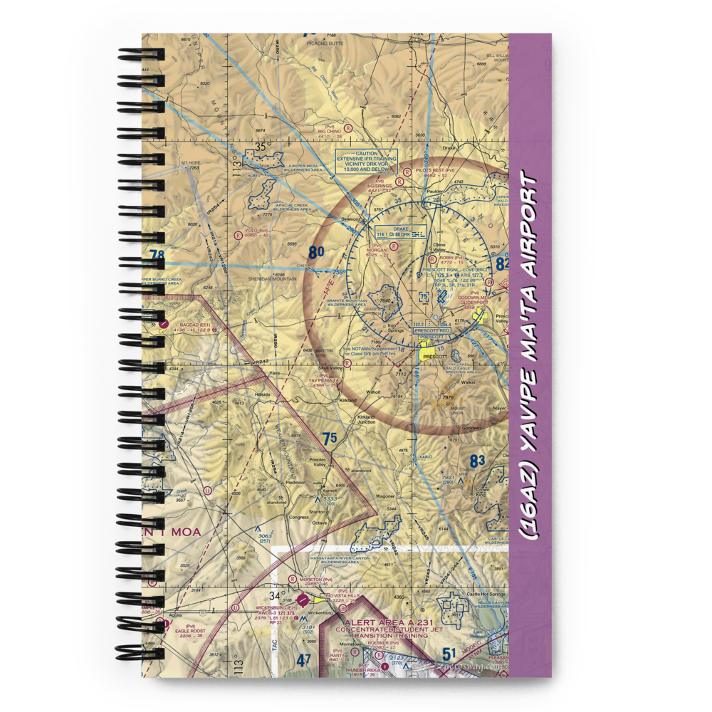Yav'pe Ma'ta Airport (16AZ) VFR Sectional Notebook 