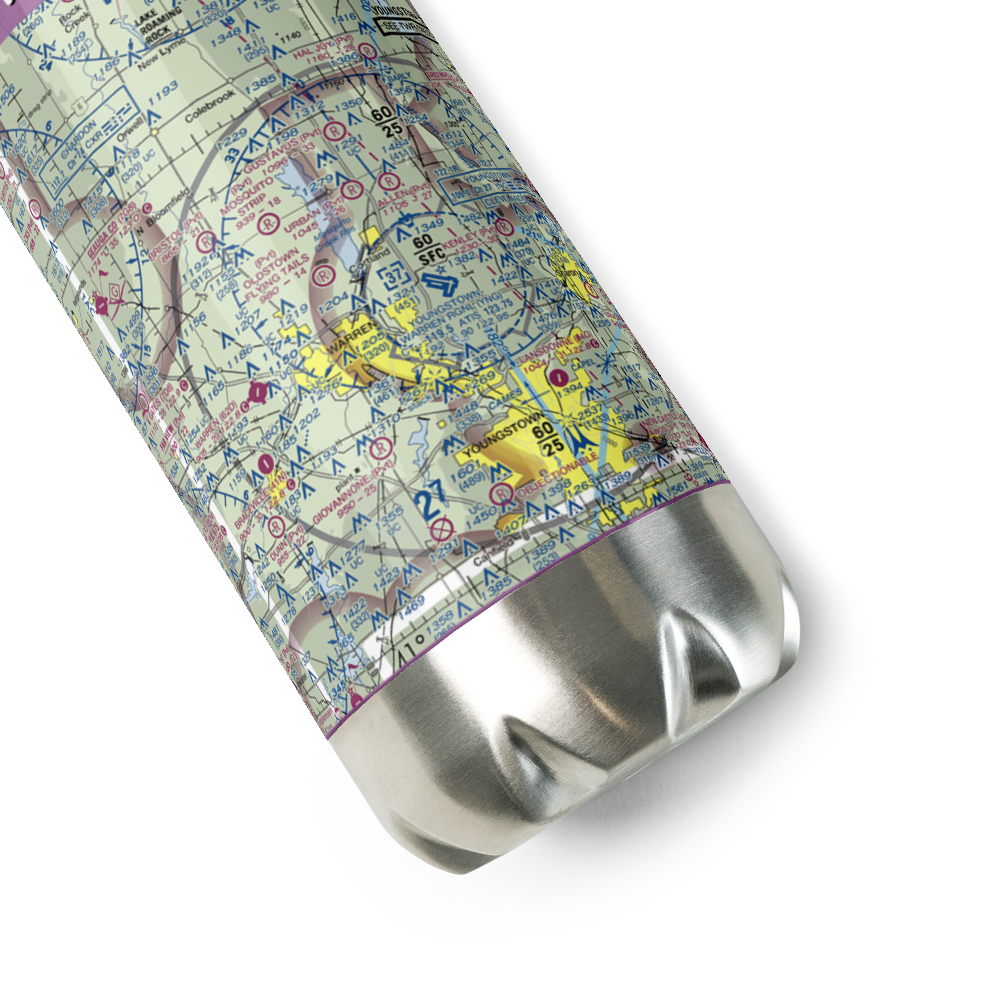 Oldstown Flying Tails Airport (81OH) VFR Sectional Water Bottle 