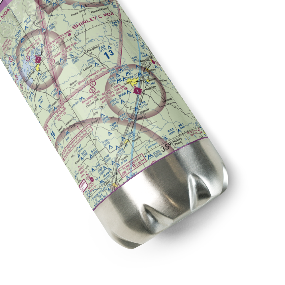 Sweet Springs Airport (35AR) VFR Sectional Water Bottle 