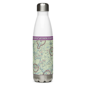 Seven J Stock Farm Airport (85XS) VFR Sectional Water Bottle