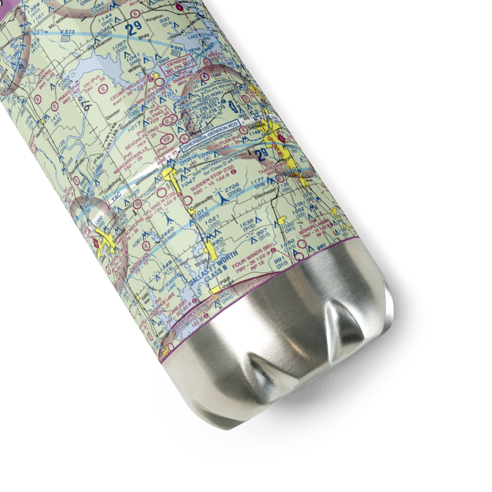 Flying J Airport (15TX) VFR Sectional Water Bottle 