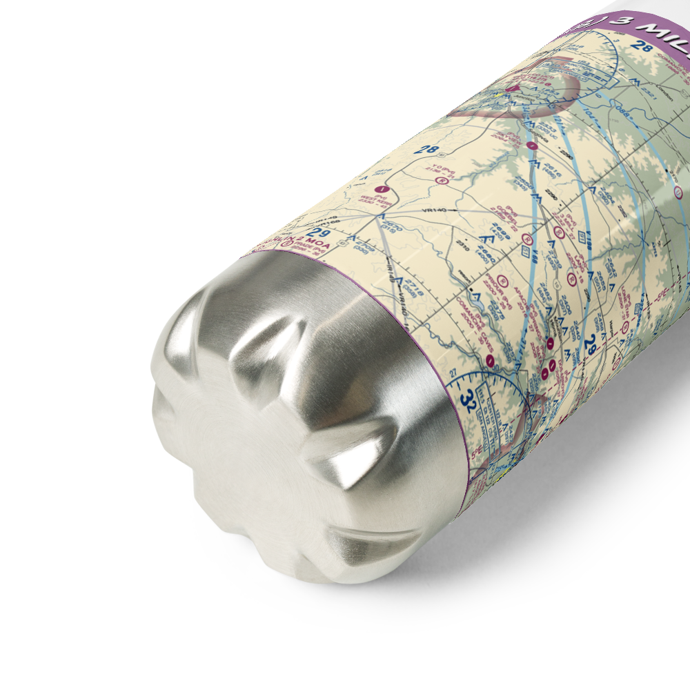 3 Mill Ranch Airport (44XS) VFR Sectional Water Bottle 