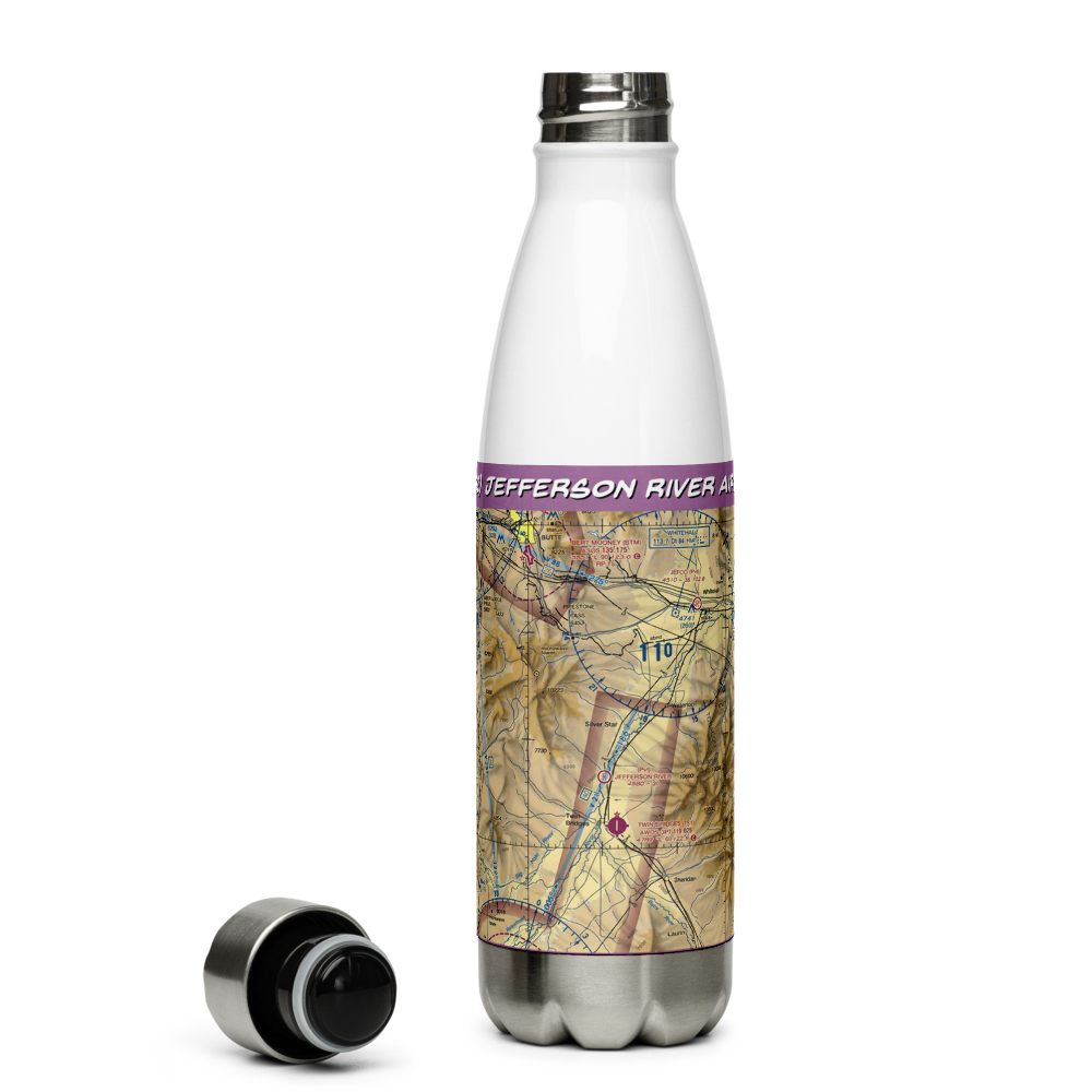 Jefferson River Airport (MT62) VFR Sectional Water Bottle 