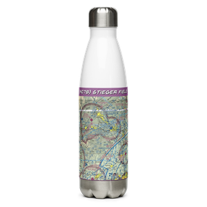 Stieger Field (NC78) VFR Sectional Water Bottle