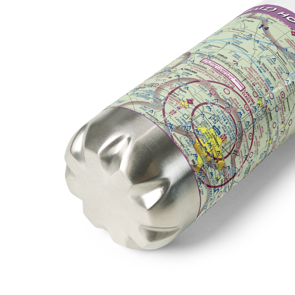 Howard Airfield (25MI) VFR Sectional Water Bottle 