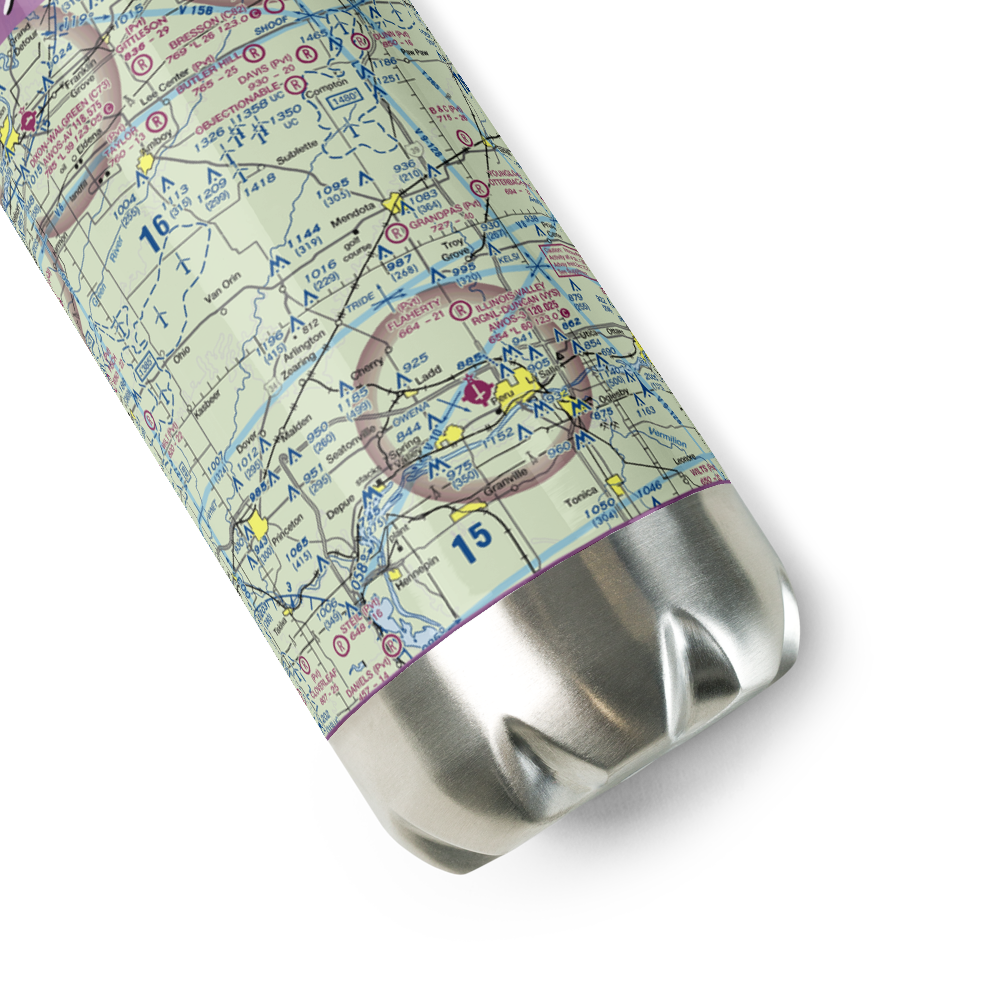 Keutzer Airport (US-1057) VFR Sectional Water Bottle 
