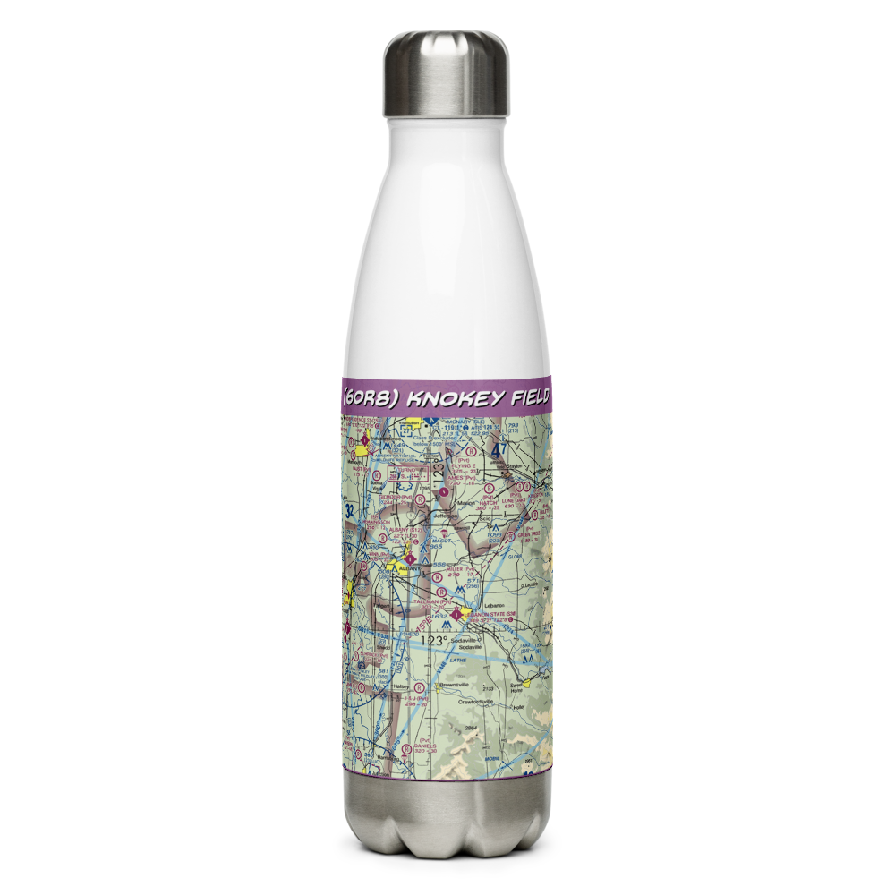 Knokey Field (6OR8) VFR Sectional Water Bottle 