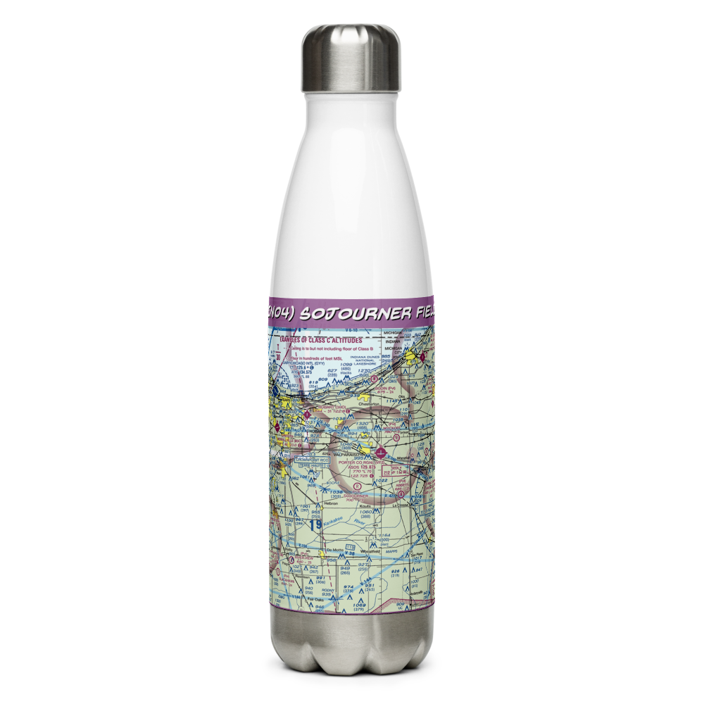 Sojourner Field (IN04) VFR Sectional Water Bottle 